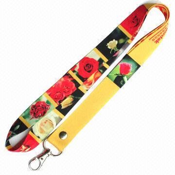 Best Sublimation/heat-transfer print lanyard, made of 100% polyester, OEM orders are welcome  wholesale