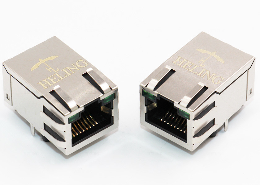 Best R / A 1000 Base - T Integrated Magnetics RJ45 , Ethernet Lan RJ45 Connector wholesale