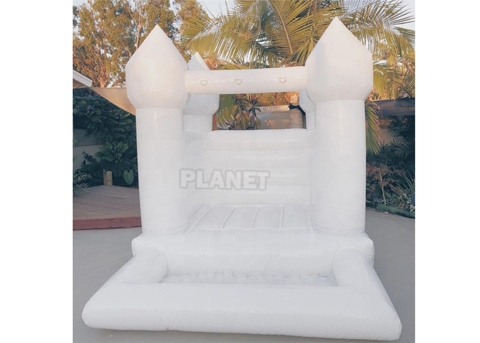 Best PVC Inflatable Small White Bouncy Toddlers Bounce Castle House With Ball Pool For Event wholesale