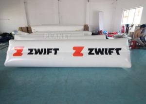 Best 0.9mm PVC Tarpaulin Floating Triathlon Swim Marker Inflatable Long Tube Cylinder Life Buoy wholesale