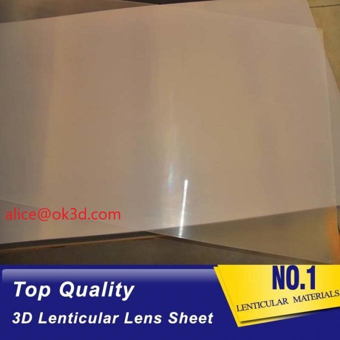 Best OK3D Lenticular Lens material with super transpancy 0.25MM 51x71cm for 3d lenticular card for UV offset printing Korea wholesale