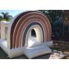 Buy cheap Adults Kids PVC Inflatable White Wedding Bouncy Castle Rainbow Bounce House from wholesalers
