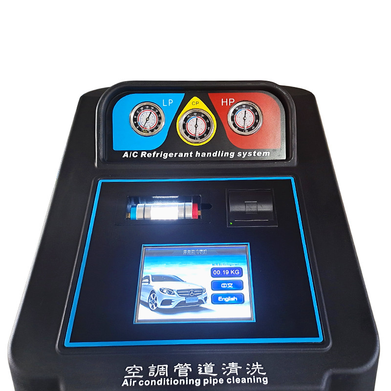 Best Colorful LCD Dynamic Display Car Refrigerant Recovery Machine 15kg Cylinder Capacity Car AC Service Machine wholesale