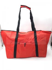 Best Water Resistant Reusable Folding Shopping Bags Red Color For Travel wholesale