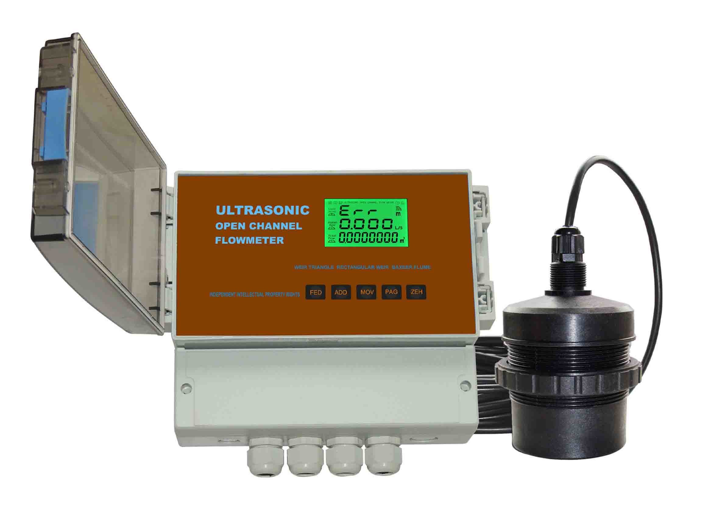 Best Clamp On Doppler Ultrasonic Flow Meter Four Transient Flow For Industrial wholesale