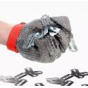 Anti Cut Stainless Steel Safety Gloves Wire Metal Mesh Cut Resistant Breathable for sale