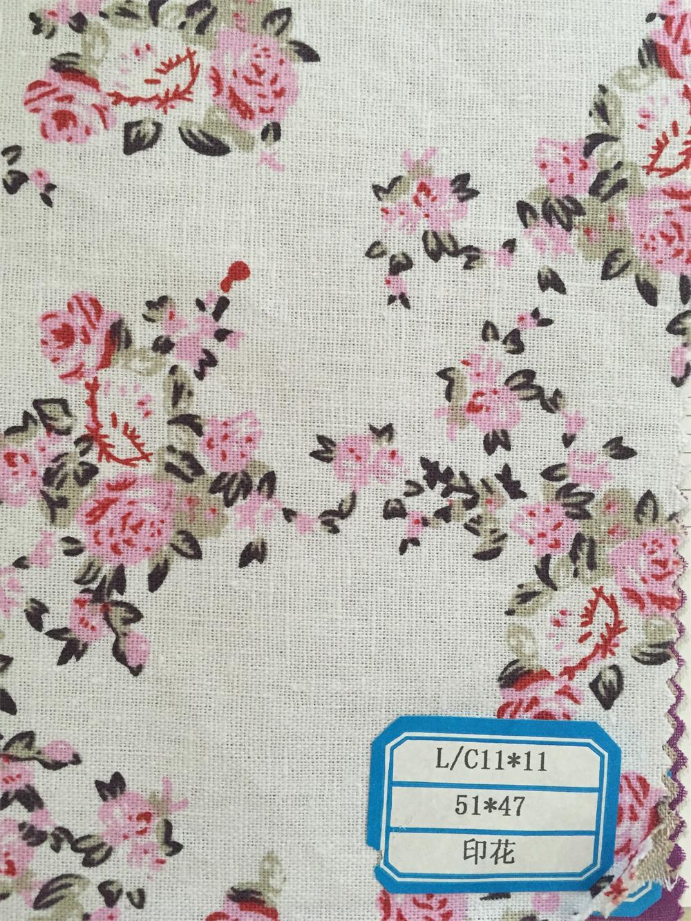 Buy cheap Solid dyed/printed 55/45 Linen Cotton Blended Fabric(washing available) from wholesalers