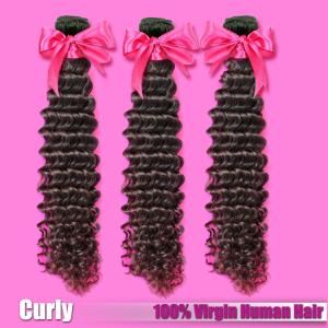 Best Indian/Mongolian Curly Virgin Hair,Deep Curly,Kinky Curly Virgin Human Hair Weave,12-30inches Free Shipping wholesale