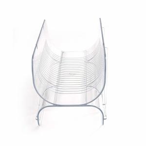 Best Double Wine Acrylic Bottle Rack Table Top Clear Lucite Display wholesale