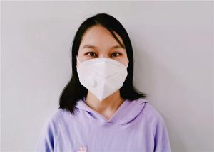 Best White Color Disposable Pollution Mask , KN95 Valve Mask 4 Layers Filtration wholesale
