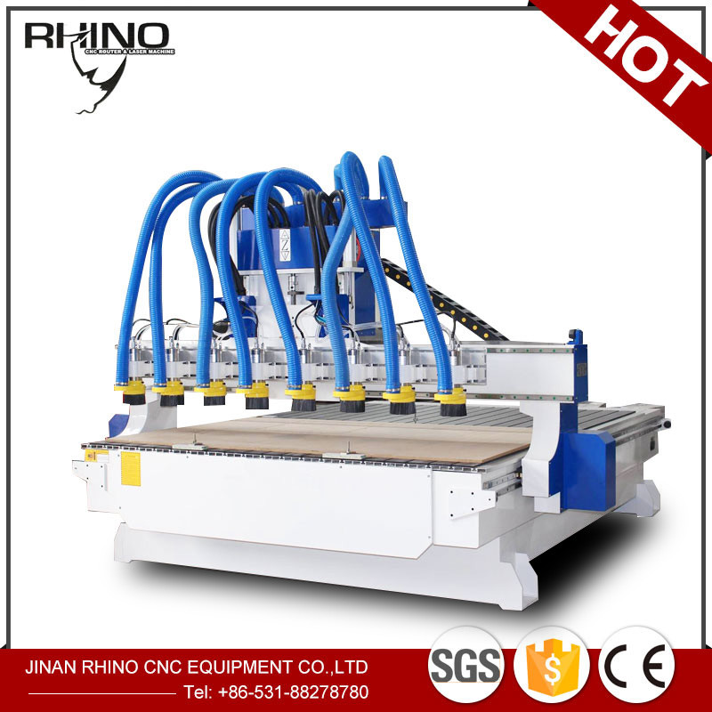 Best 8 Heads Woodworking CNC Router Machine 380V 3 Phase Type CE Approval wholesale