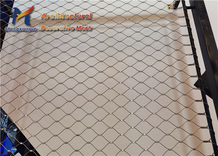 Best 1.6mm Stainless Steel Wire Rope Mesh Platform Safety Fence Tensile Facade Cable Net Barrier wholesale