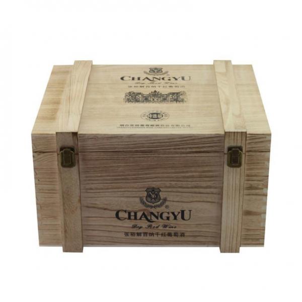 Cheap Large Whiskey Personalised Wooden Wine Box Glossy Lamination for sale
