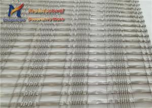 Best SS316L Glass Wire Mesh 30m 1.2mm Laminated Glass With Fabric Interlayer wholesale