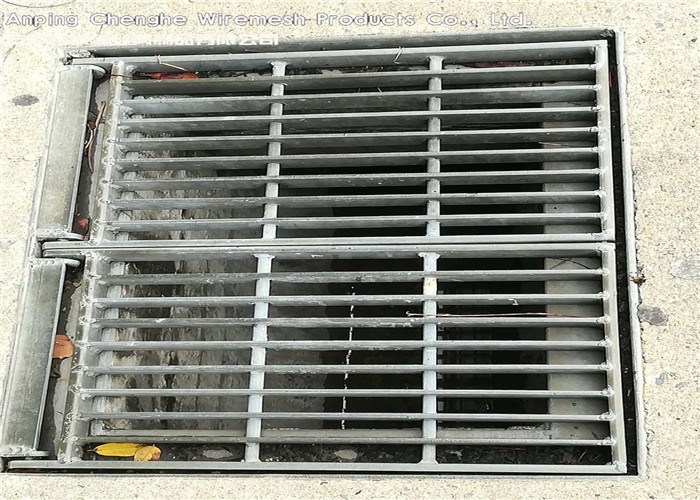 Recyclable Flat Bar Metal Grate Platform With Frame 10 - 300mm Height for sale