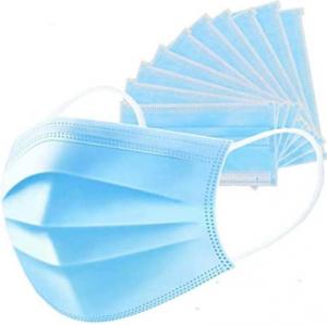 Best Non-Woven 3ply Disposable Face Mask Earloop Face Mask Medical 3Ply Earloop Mouth Mask 3 Layer Face Mask wholesale