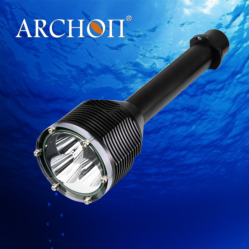 Cheap 3 CREE U2 LED Scuba Diving Lights Hard Anodizing With Rotary Switch for sale