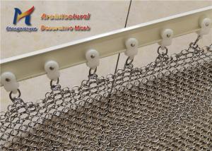 Best Ss 304 Industrial Chainmail Curtain Coffee Tea Operation Decorative Wire Mesh Dividers wholesale