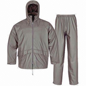 Buy cheap PU Rainwear for Adults, Waterproof 3,000mm, Jacket and Pants from wholesalers