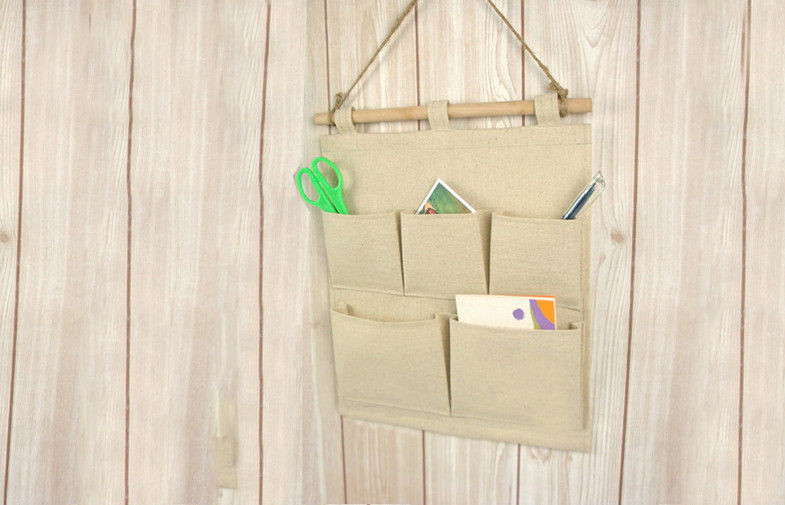 Best Canvas Fabric Hanging Travel Organizer Bag Two Layer Customized Size wholesale