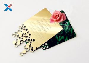 Best Mirror Acrylic Gifts , Acrylic Invitation Card With Custom Shape For Wedding / Party wholesale