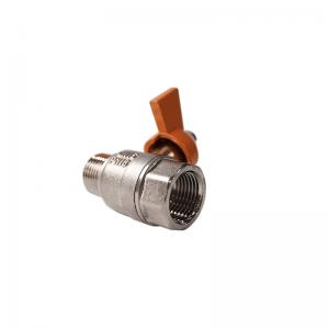Best DN25 Hose Connectors And Fittings , Chrome Copper Thread Ball Valve wholesale