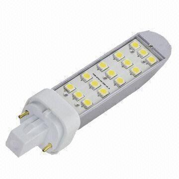 Best 5050 SMD 3W G24 LED Bulb with 15-piece of LEDs, Round Shape without Cover wholesale