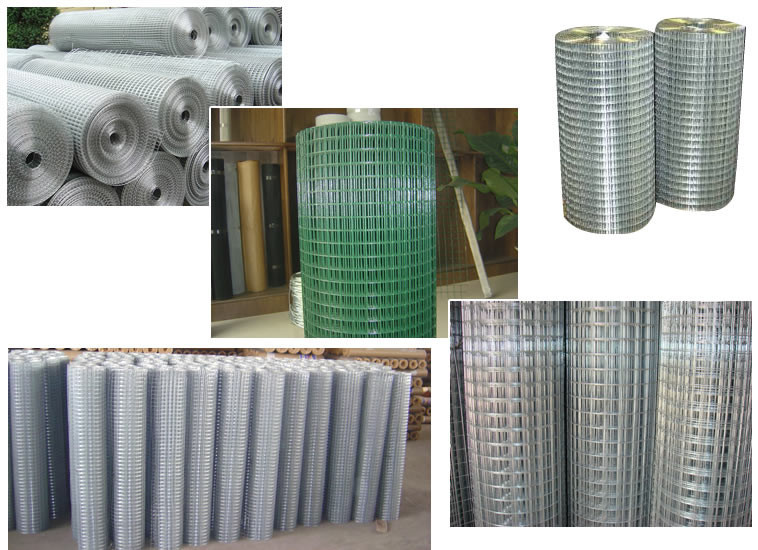 Rigid Pvc Coated Wire Mesh Rolls , Rectangle / Square Wire Mesh Fencing for sale