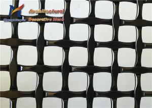 Best Black 8m Length Architectural Woven Wire Mesh Dividers Decorative Stairway Panel Infill wholesale