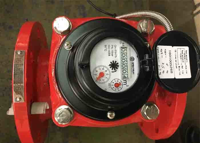 Best 50mm Hot Water Woltman Flow Meter DN100 Class B Low Pressure Loss wholesale