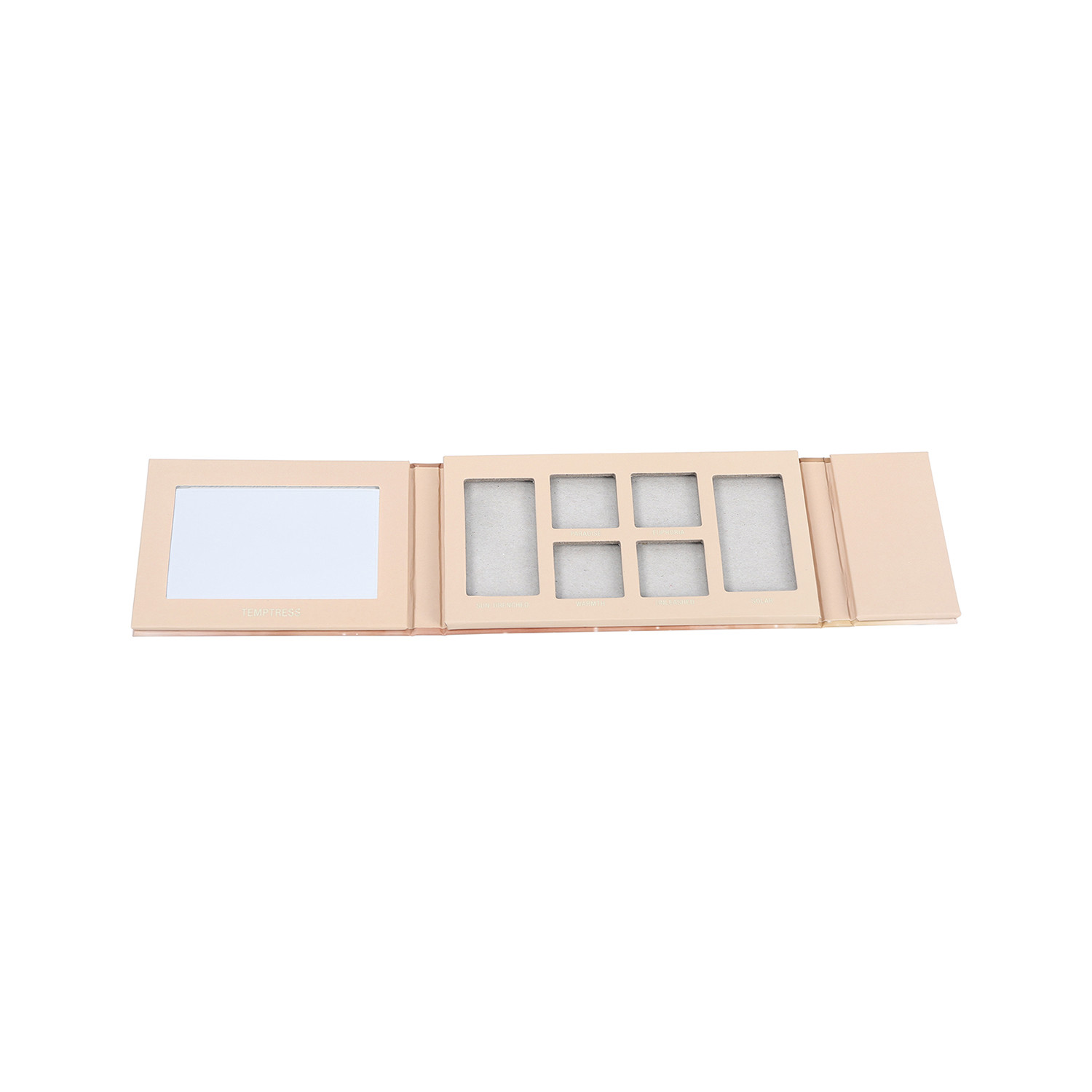 Best Empty Eco Friendly Baked Eyeshadow Palette 6 Colors PMS Color With Glass Mirror wholesale