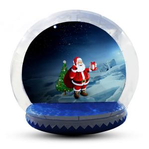 Best Transparent Inflatable Human Snow Globe Photo Booth With Blower EN71 wholesale