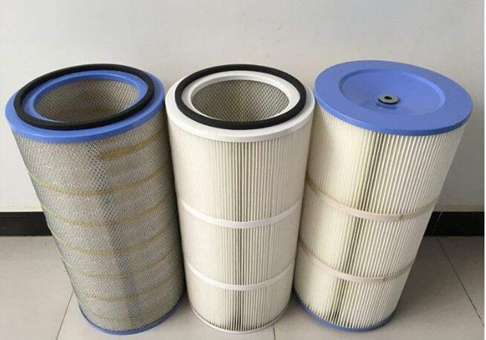 Best HEPA Air Pleated Filter Cartridge For Dust Collector 0.2 Micron Porosity wholesale