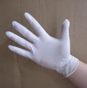 Best Natural Latex Disposable Medical Gloves For Semiconductor / Precision Electronics Industry wholesale