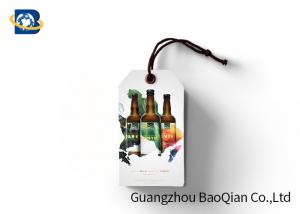 Best Custom Logo Hang Tag Printing , PET / PP / Paper Custom Hang Tags With String wholesale