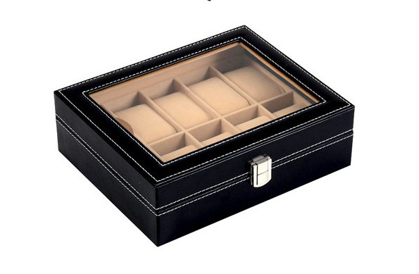 Best High Glossy Varnishing Ladies Watch Storage Box , MDF Wrapped Watch Display Box Case wholesale