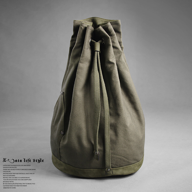 Best Environmentally Friendly Waterproof Drawstring Bag Army green Medium Size wholesale