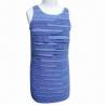 Buy cheap Lovely round neck sexy sleeveless flounce office/casual summer ladies dress with from wholesalers