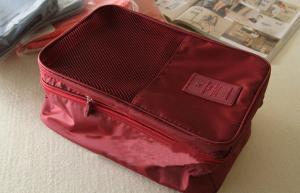 Best Red Large Size Travel Packing Organisers Inner Net Pocket Embroidery Printing wholesale