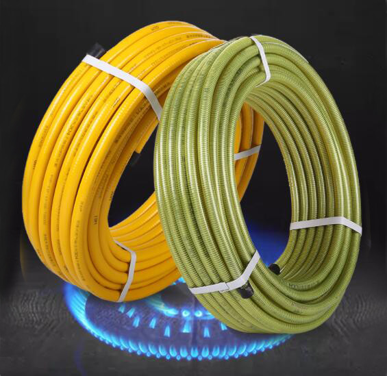 Best Corrugated Stainless Steel Flexible Metal with PVC Braid Natural Gas Hose wholesale
