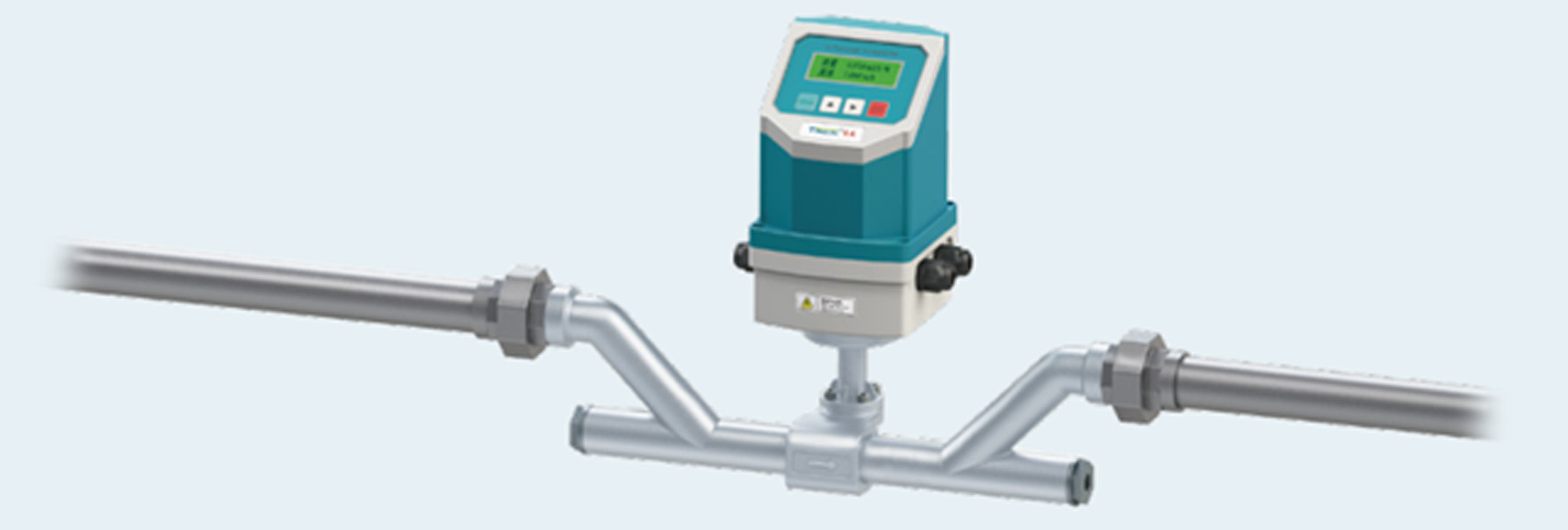 Best Fixed Inline Ultrasonic Flow Meter 85 - 265V AC For Heating And Cooling Supply wholesale