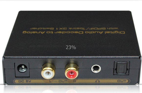 Best Digital audio to analog with SPDIF 3x1 switcher wholesale