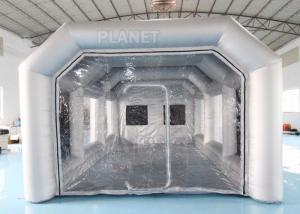 Best 7x4x3m Carbon Filter Paint Inflatable Spray Booth / Portable Car Spray Booth Tent wholesale