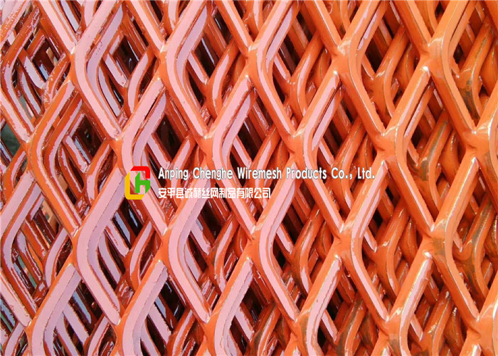 Highway Guardrail Expanding Mesh Sheets , Sports Venues Expanded Wire Mesh Fence for sale