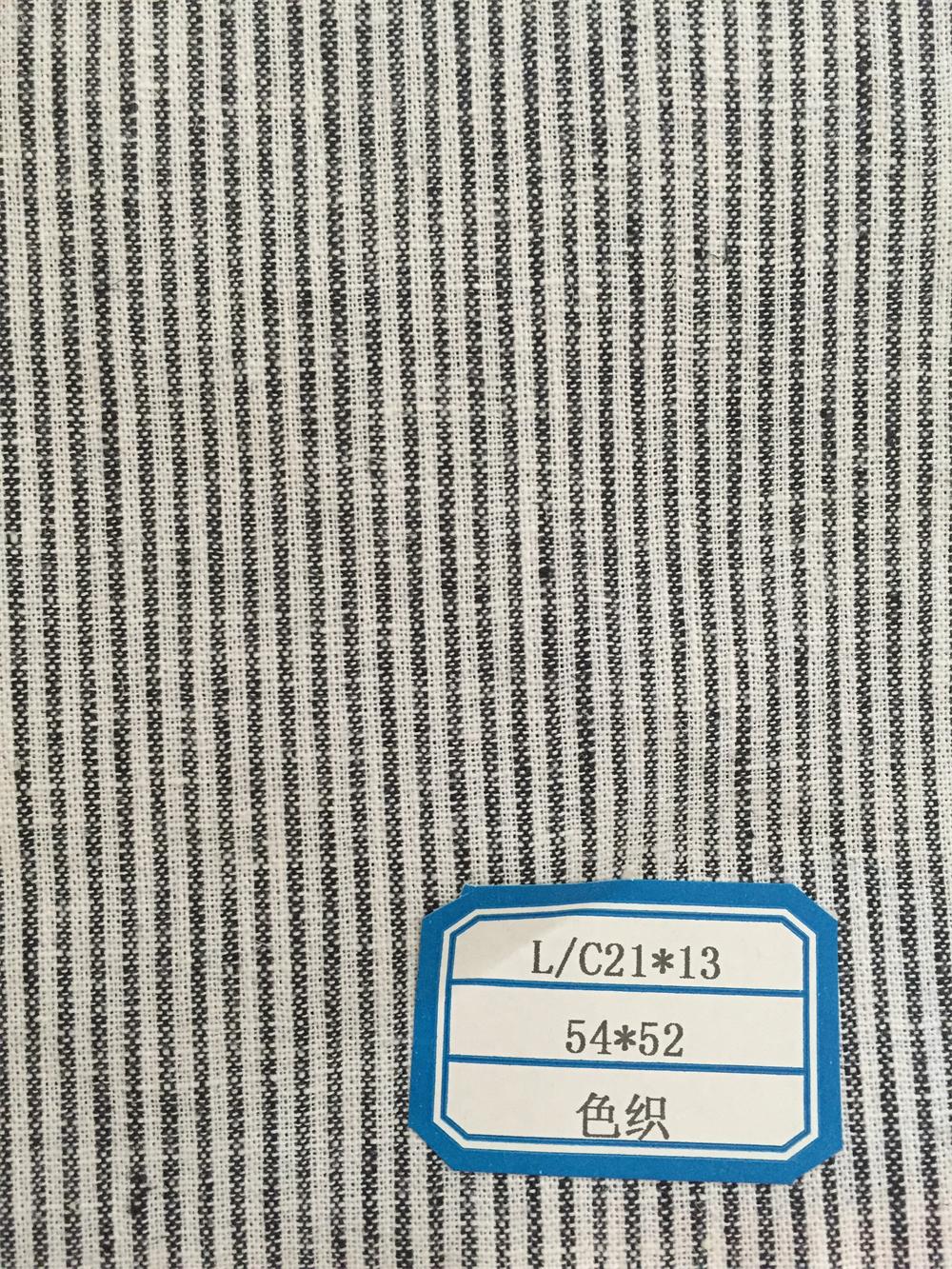 Best High Quality Yarn Dyed Blended Linen Cotton Fabric Woven Fabric wholesale