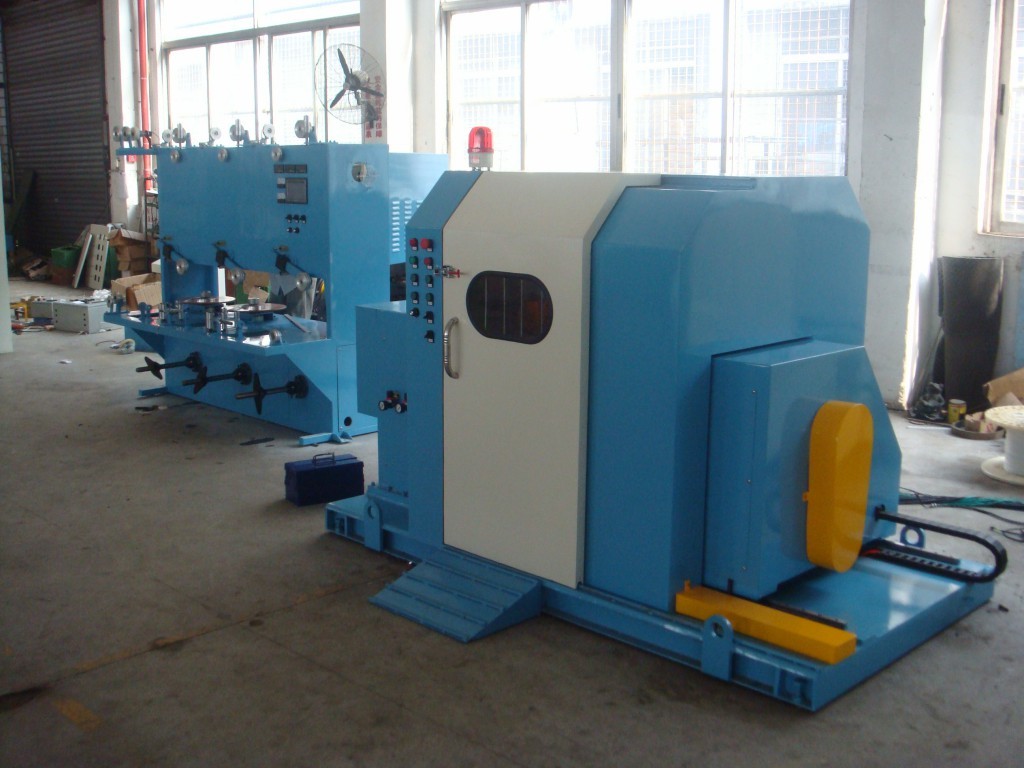 Best Blue Color Single Twist Buncher Machine , High Speed Wire And Cable Machinery wholesale