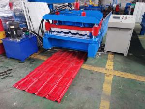 Best Servo Motor Metal Glazed Tile Roll Forming Machine Fast Producting wholesale
