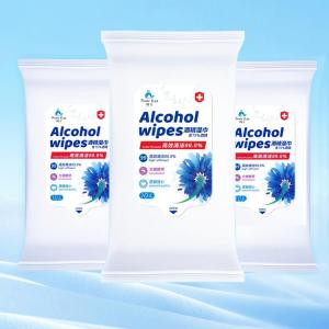 Best Safety Saturated Rubbing Alcohol Wipes / Comfortable Alcohol Prep Wipes wholesale