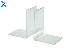 Best Eco Friendly Clear Acrylic Bookends , Acrylic Book Stand Organizer For Book Displaying wholesale