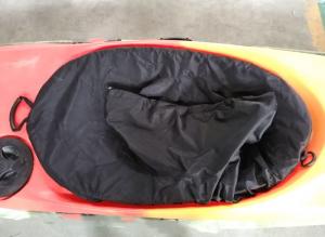 Best Universal Ocean Kayak Accessories Waterproof  Nylon Coated Black Kayak Skirts wholesale
